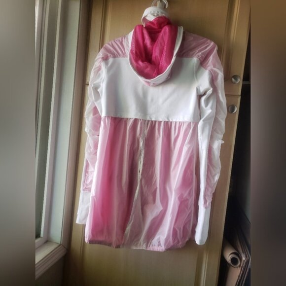 Lululemon Windbreaker Womens Pink and White Ja ket Size 6 - Picture 10 of 13